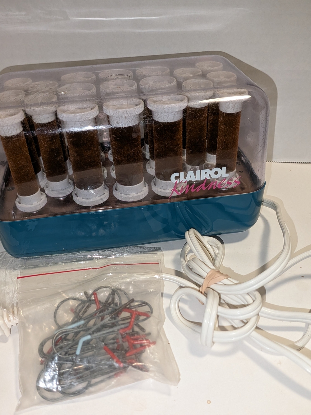 Electric Hair Roller Set in Teal